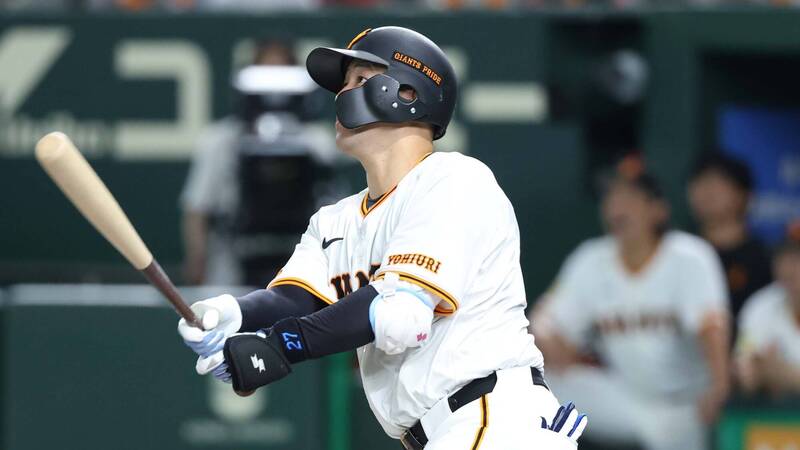 岸田行倫敲出滿貫砲，單場共灌進5分打點。（圖片取自巨人X）