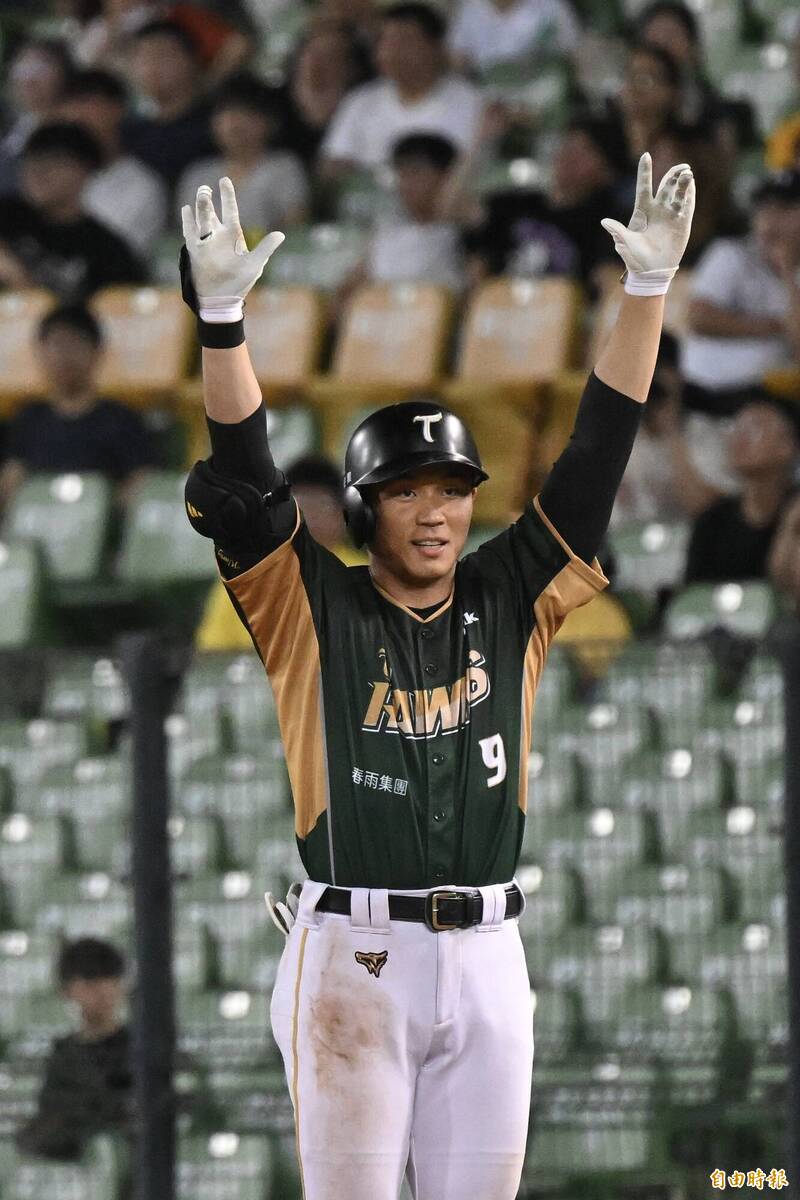 王柏融。（記者廖耀東攝）