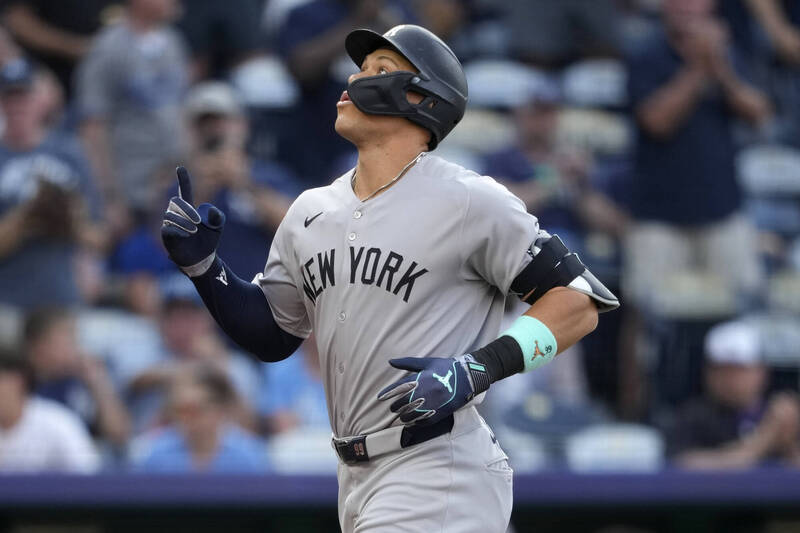 賈吉敲出賽季第24轟。（美聯社）