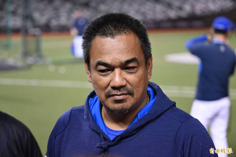 富邦悍將總教練陳金鋒。（記者陳逸寬攝）
