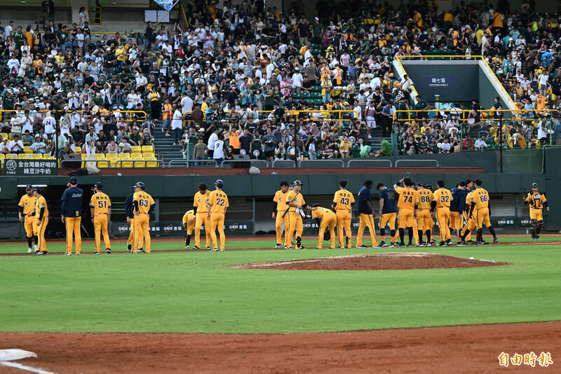 中信兄弟輸球。（資料照，記者李惠洲攝）