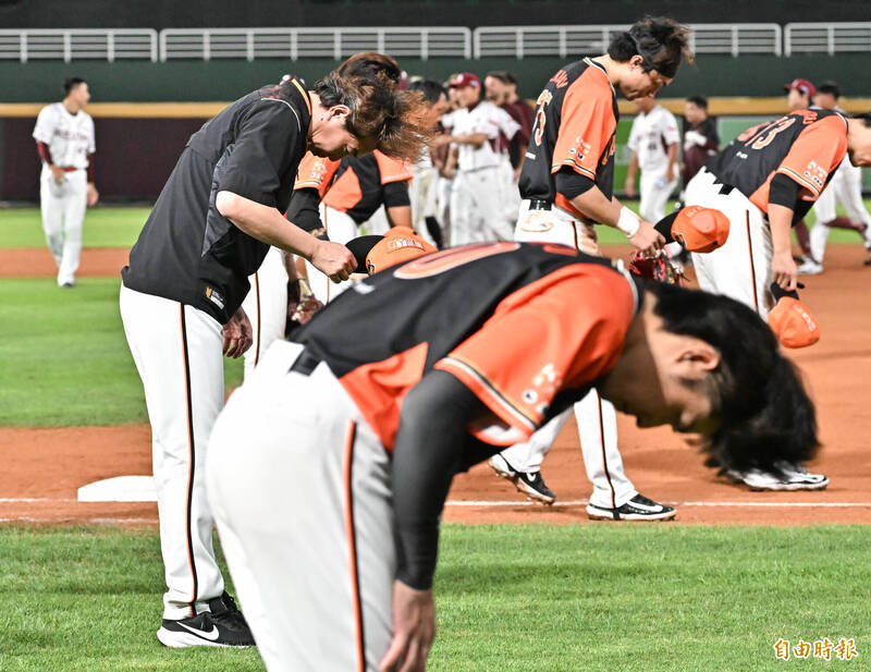 統一獅昨晚吞敗。（資料照，記者陳志曲攝）