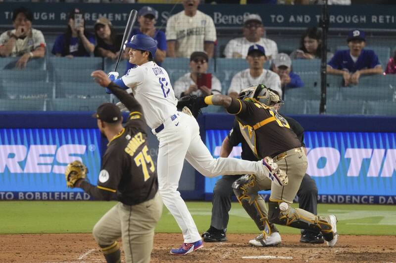 砸大谷翔平的教士終結者蘇雷亞斯被禁賽3場。（資料照，美聯社）