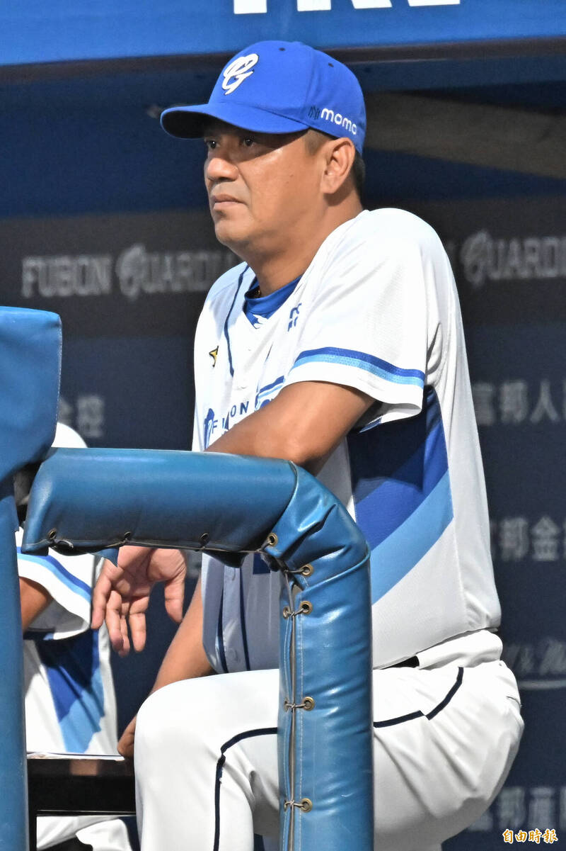 富邦悍將總教練陳金鋒。（記者陳志曲攝）