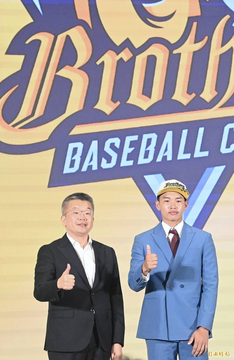 中信兄弟第一輪蔡琞傑。（記者廖耀東攝）