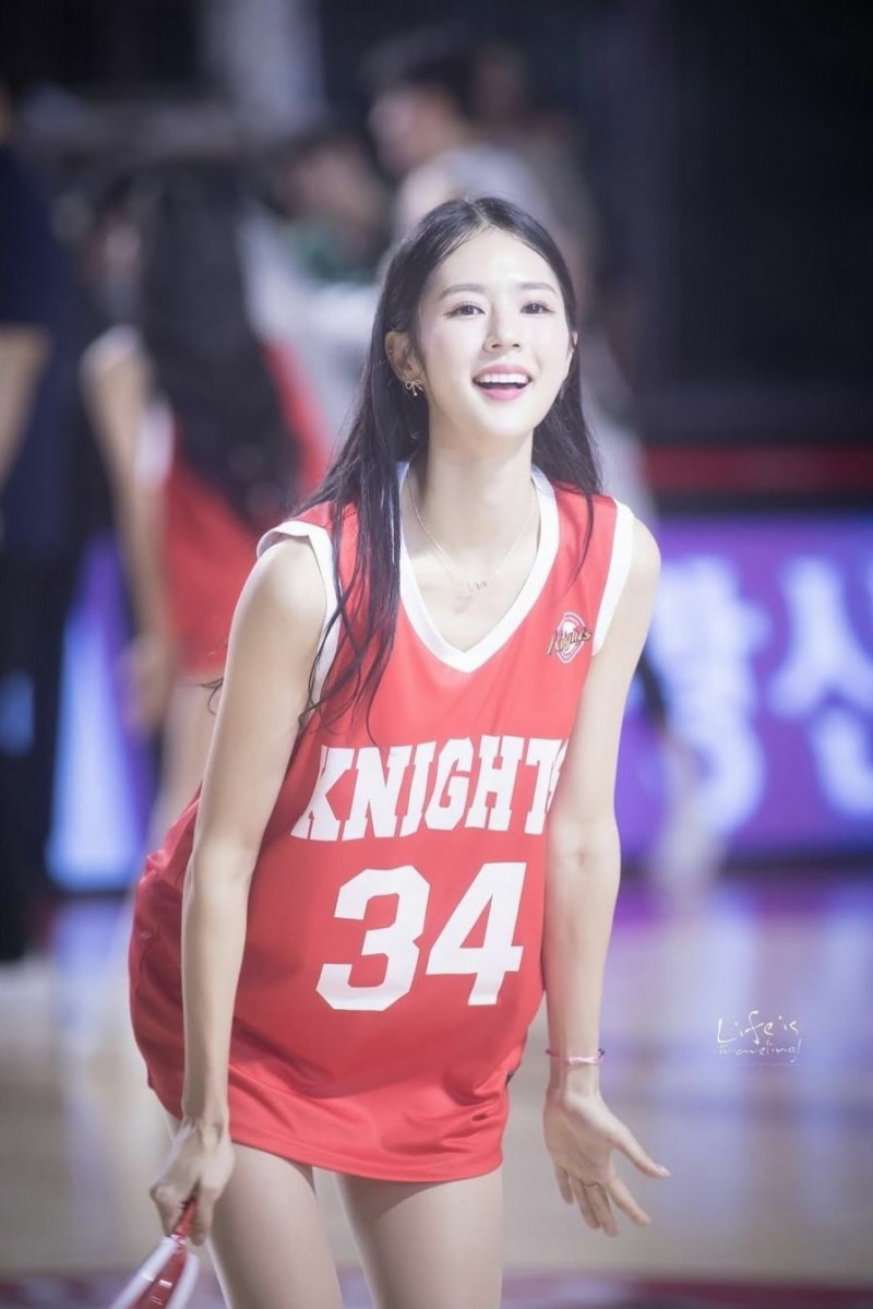 南韓啦啦隊女神朴騏良。（耐特行銷提供）