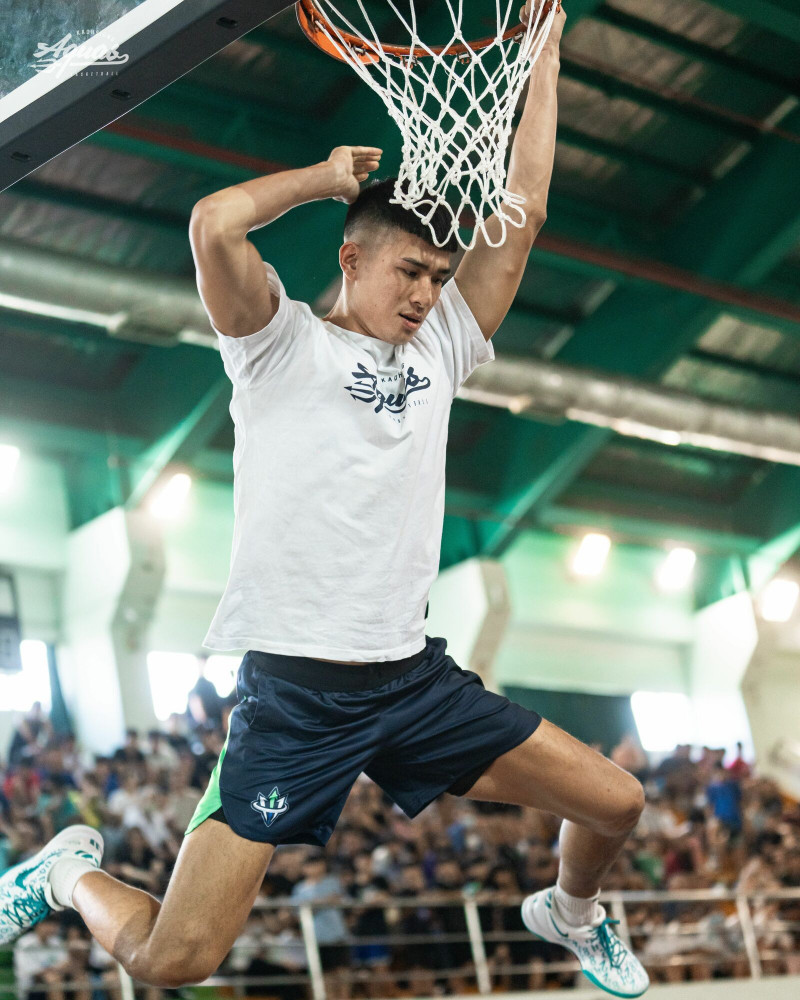 唐維傑灌籃。（高雄全家海神提供）