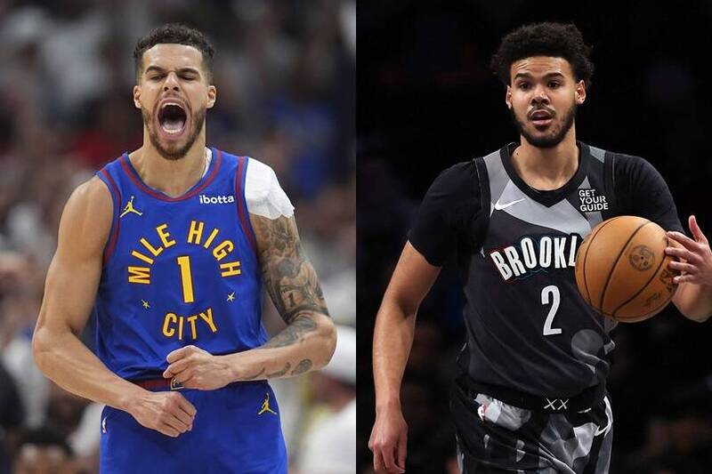 金塊小波特和籃網強森互換東家。（資料照合成圖）