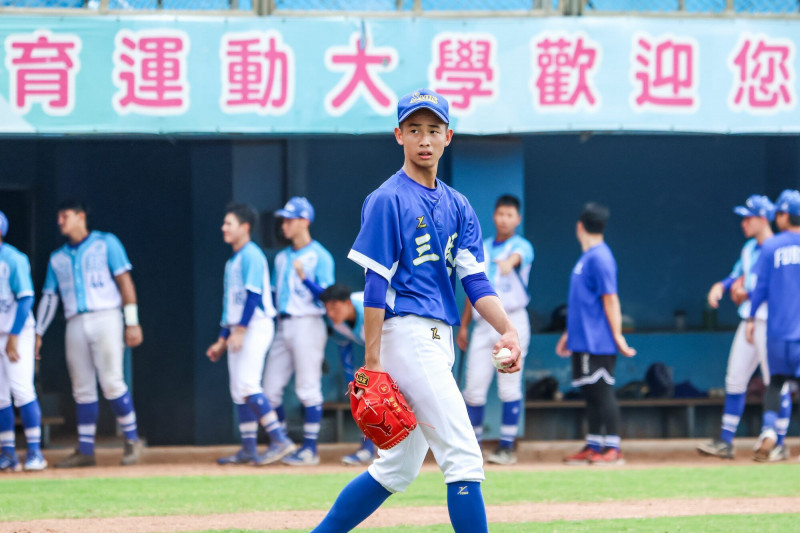 三民左投林紘維，本屆選秀第3輪被味全龍隊指名。（匯傑運動經紀提供）