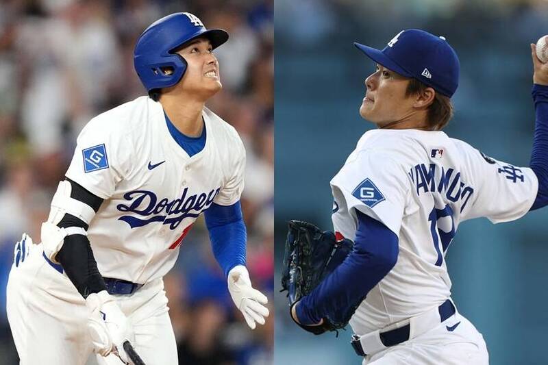 大谷翔平和山本由伸。（資料照合成圖）