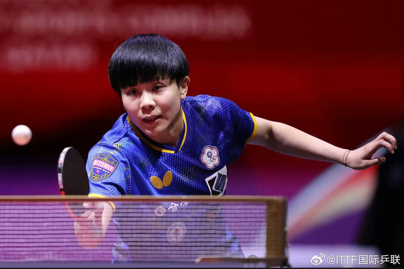 鄭怡靜。（資料照，取自國際桌總微博）