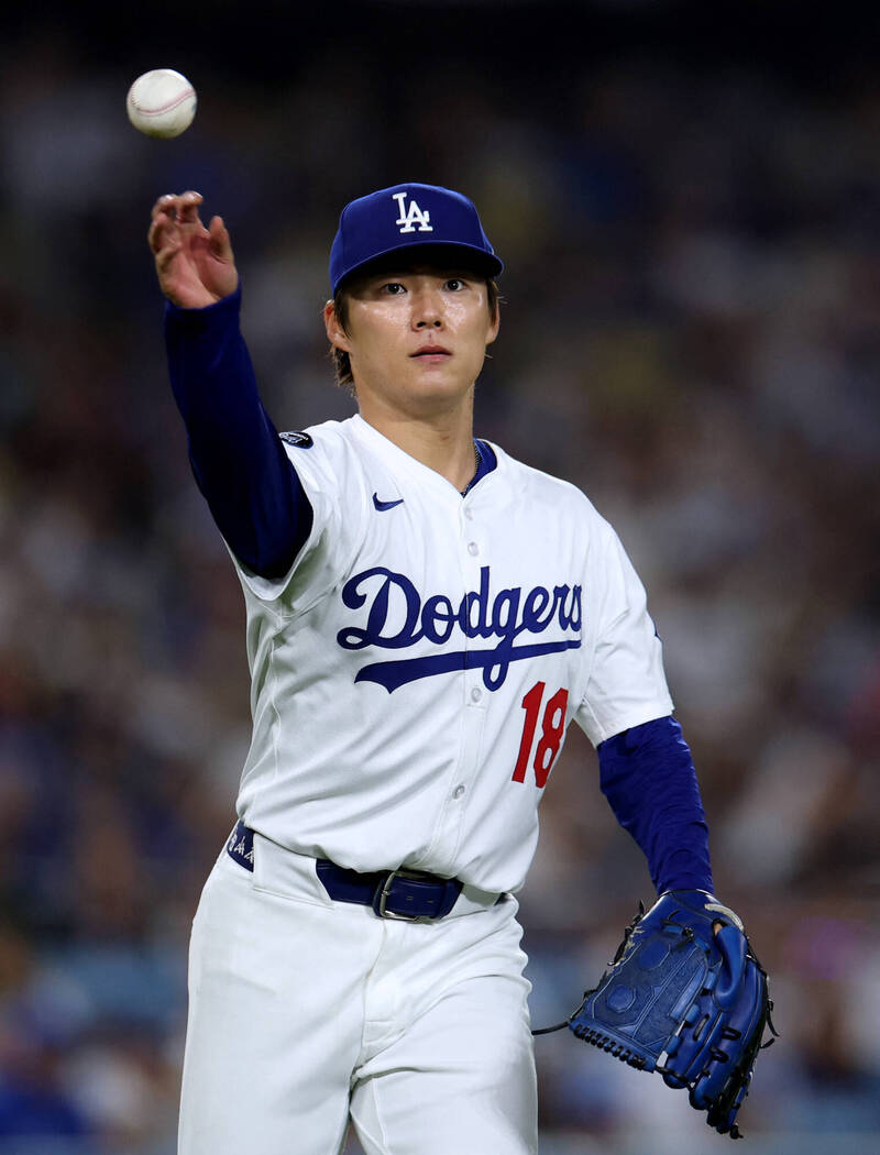 山本由伸。（法新社）