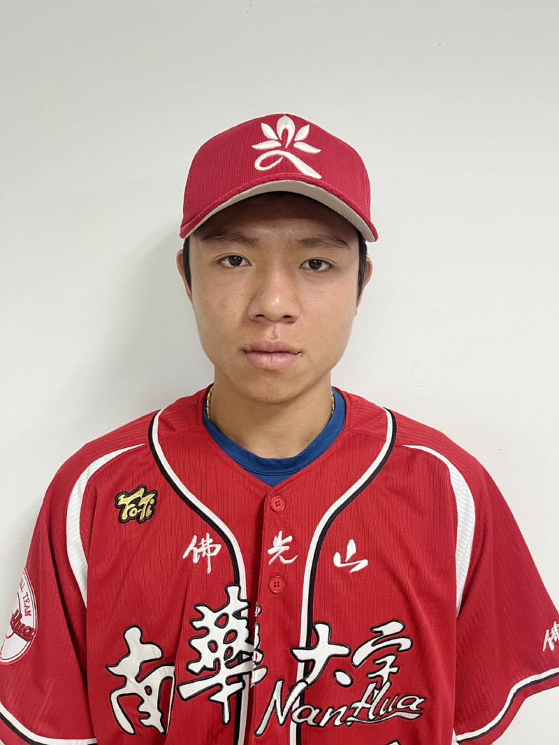 南華大學棒球隊黃仲翔於今年旅美加入MLB亞利桑那響尾蛇隊。（南華大學提供）