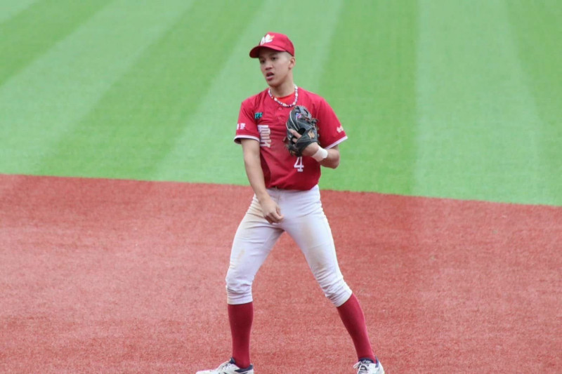 麥寮高中棒球隊員王翾祐獲統一獅第三輪指名。（麥寮高中提供）