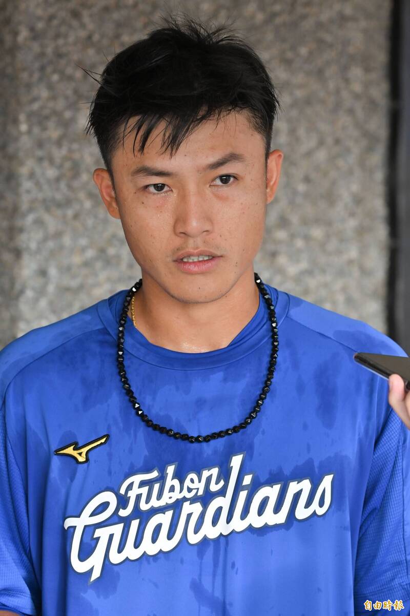 富邦悍將李宗賢。（記者陳志曲攝）