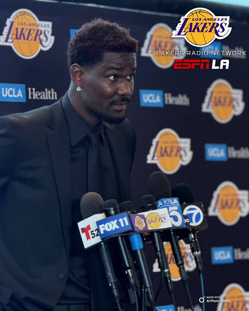 艾頓加盟湖人。（圖片取自X）