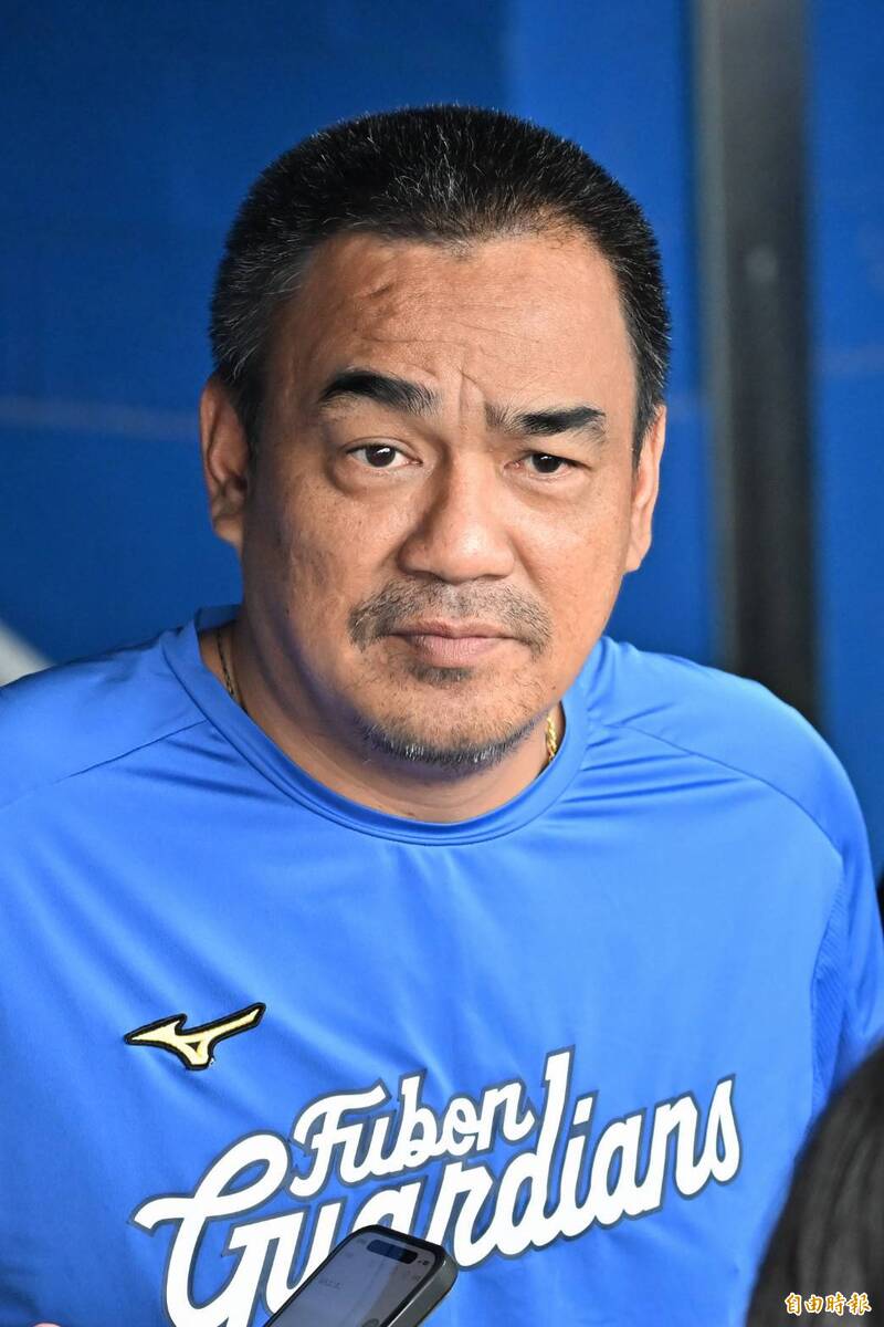 富邦悍將總教練陳金鋒。（記者陳志曲攝）