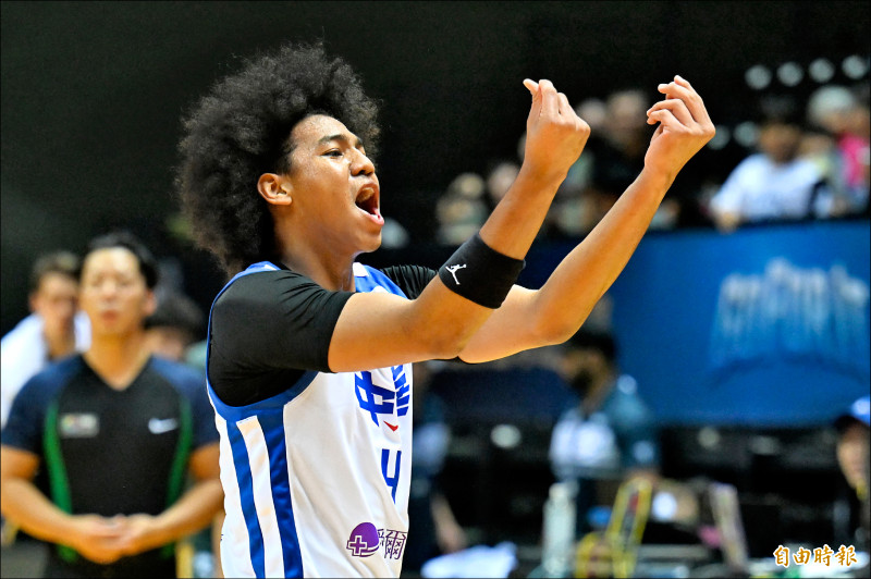 賀博拿下台灣藍最高16分。（記者林正堃攝）