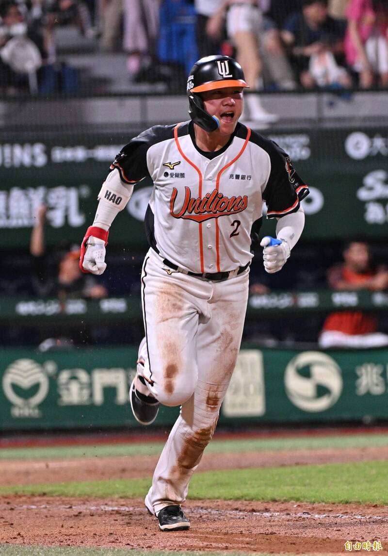 統一林子豪。（記者劉信德攝）