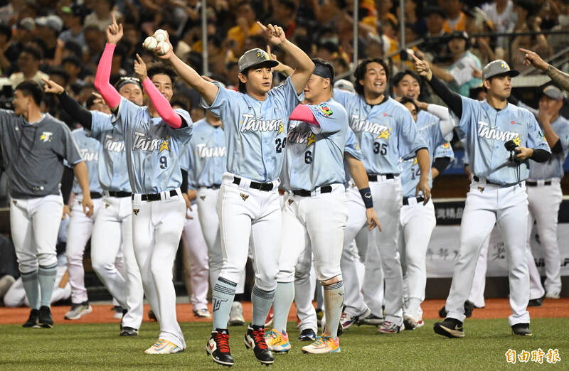 台灣隊獲勝。（記者林正堃攝）