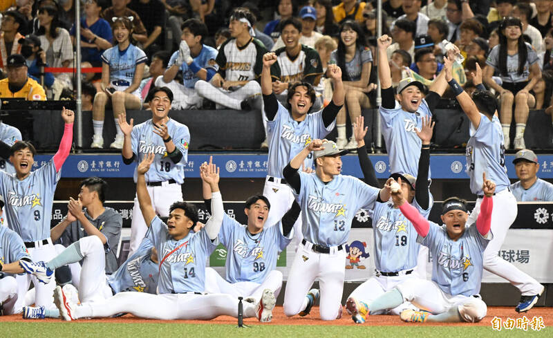 台灣隊獲勝。（記者林正堃攝）