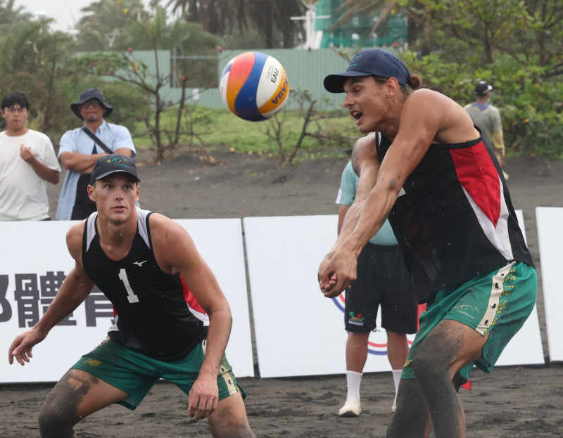 澳洲組合摘下男子組金牌（排協提供）