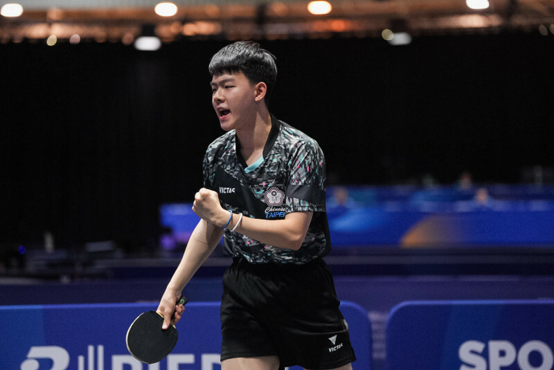 世大運桌球男團摘金，高承睿可獲高市頒發20萬元體育獎助金。（圖片來源：大專體總）