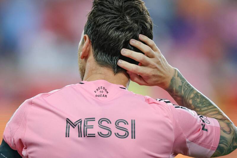 梅西因缺席明星賽被禁賽一場。（資料照，法新社）