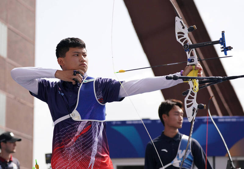 湯智鈞奪反曲弓男子個人金牌。（大專體總提供）