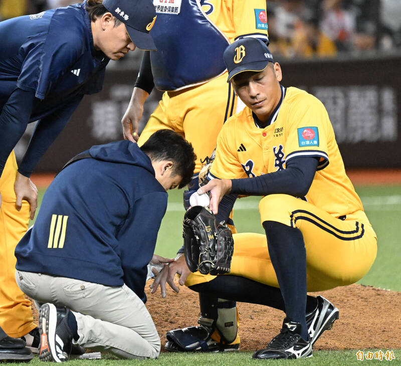 王凱程傷退。（資料照，記者林正堃攝）