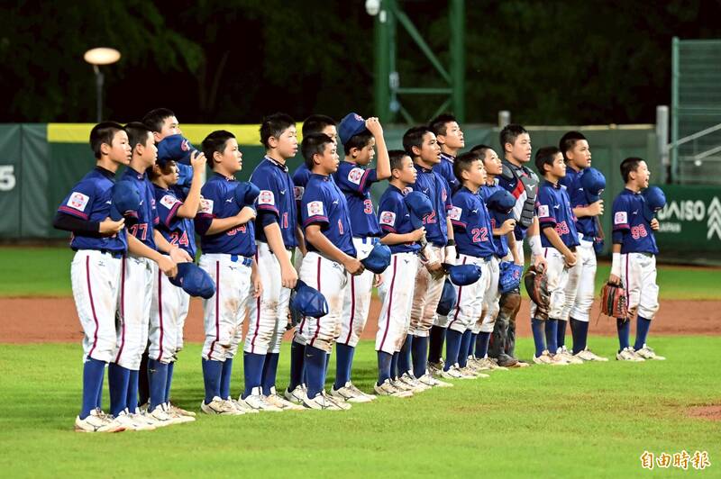 U12台灣隊。（記者李惠洲攝）