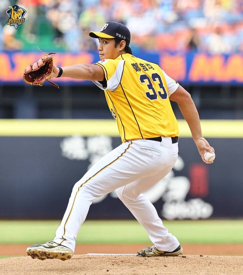 中信兄弟先發投手鄭浩均。（中信兄弟提供）