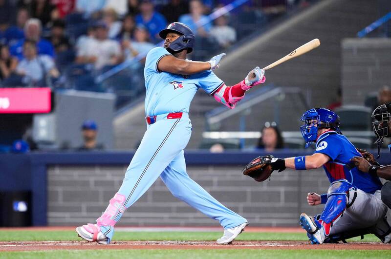 小葛雷諾全場4支3猛打賞。（法新社）