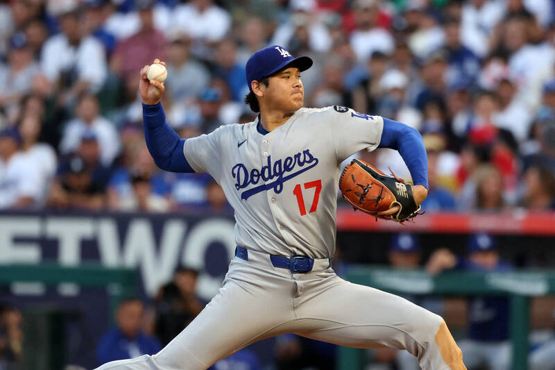 道奇日本巨星大谷翔平。（路透）
