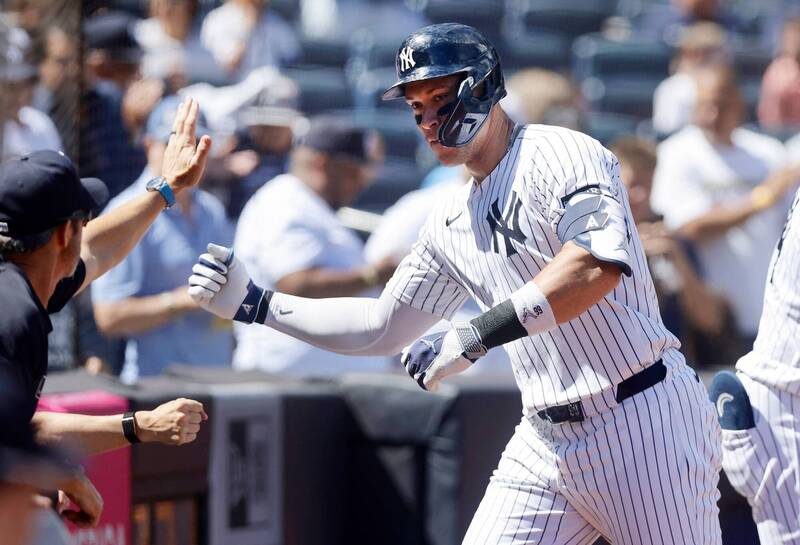 賈吉敲出本季第41轟。（法新社）