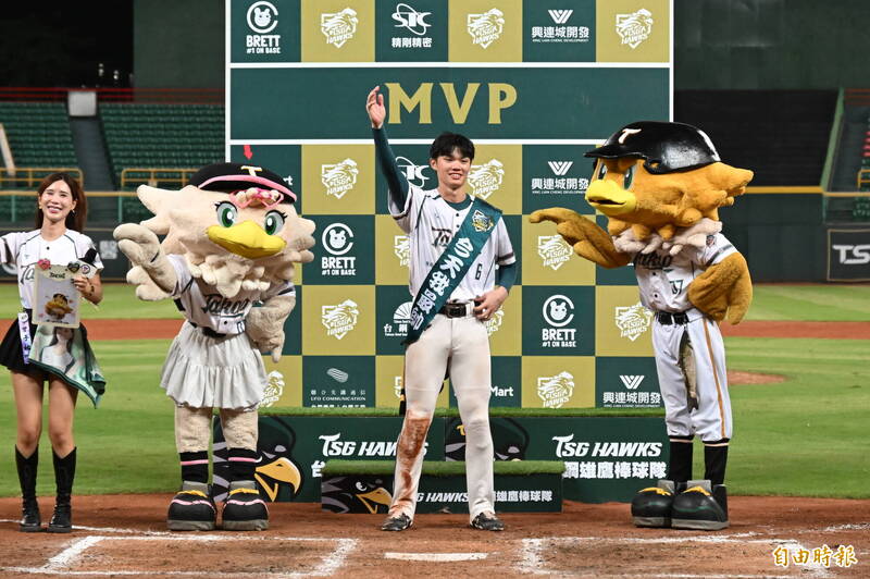 王博玄獲單場MVP。（記者李惠洲攝）