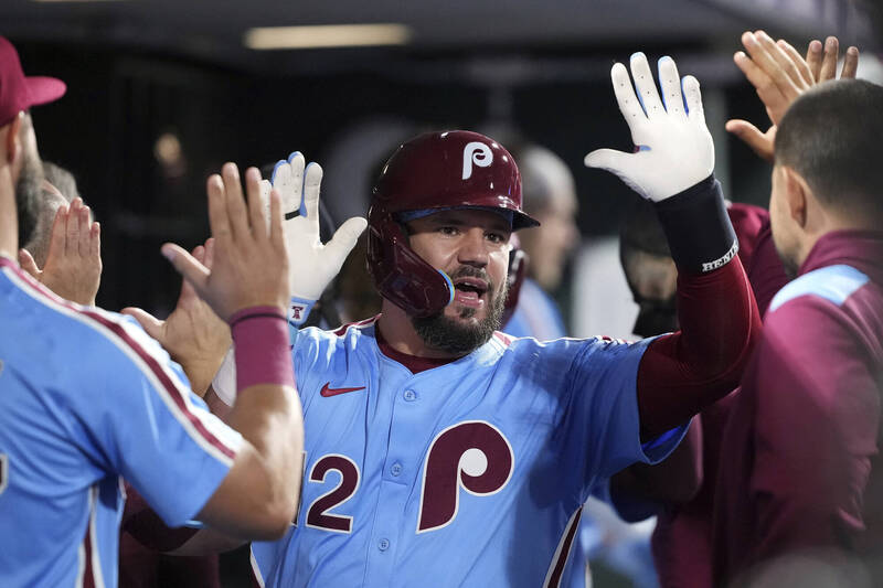 史瓦伯前5局打完就單場三響砲。（美聯社）