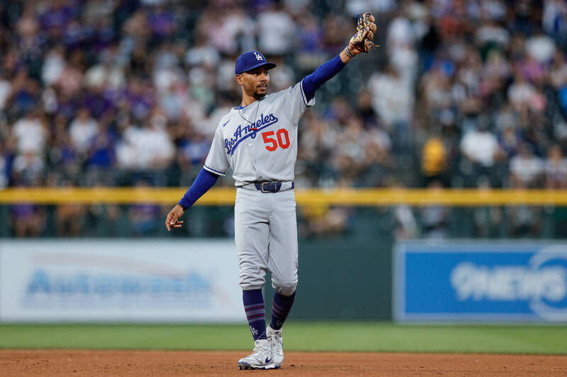 道奇球星貝茲。（資料照，路透）