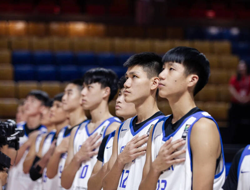 U16台灣男籃代表隊。（取自FIBA官網）