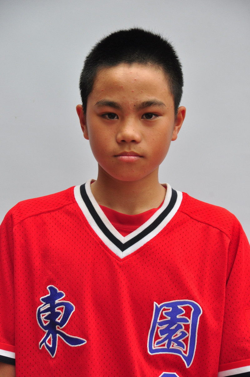 東園少棒時期的宋晟睿。（賴敏男提供）