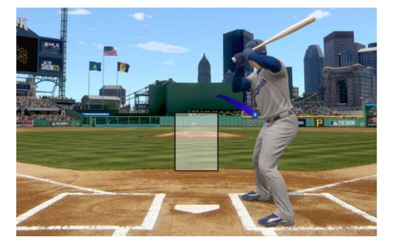 大谷翔平敲出安打的擊球點距離本壘板相當遠。（圖片取自推特）