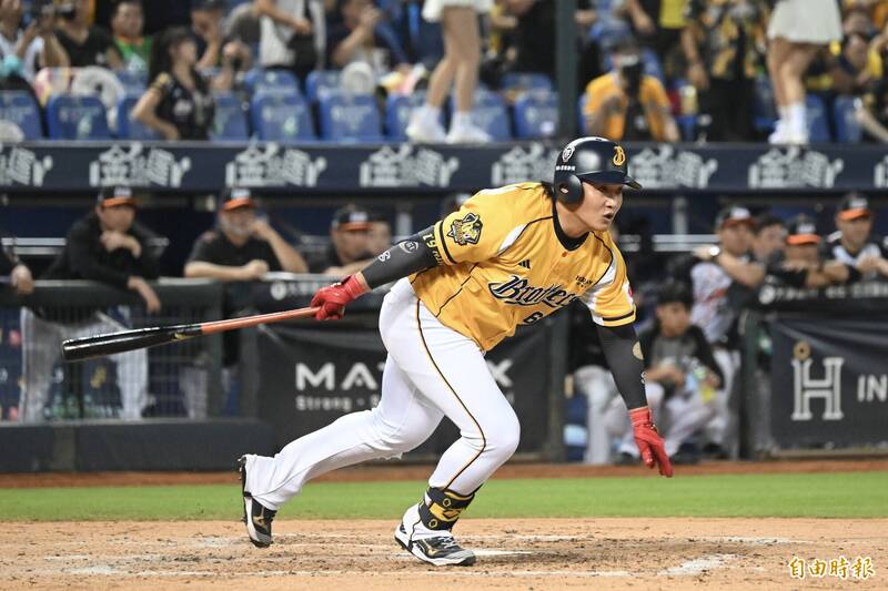 中信兄弟王政順。（記者廖耀東攝）