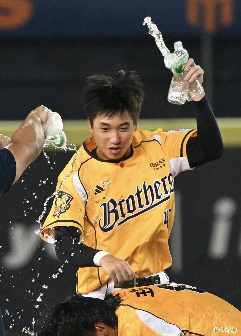 中信兄弟林志綱。（記者廖耀東攝）