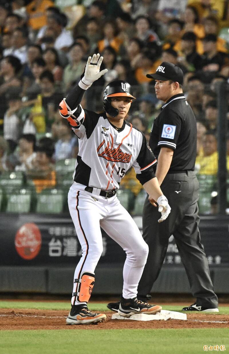 統一獅陳聖平。（記者廖耀東攝）
