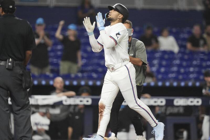 今天過24歲生日的梅沙二世，敲出大聯盟生涯首轟。（美聯社）