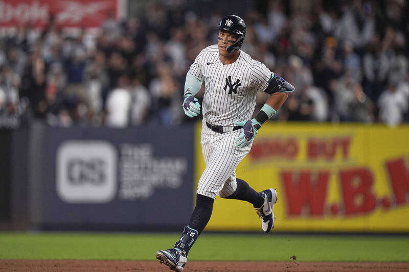 洋基強打賈吉。（美聯社）