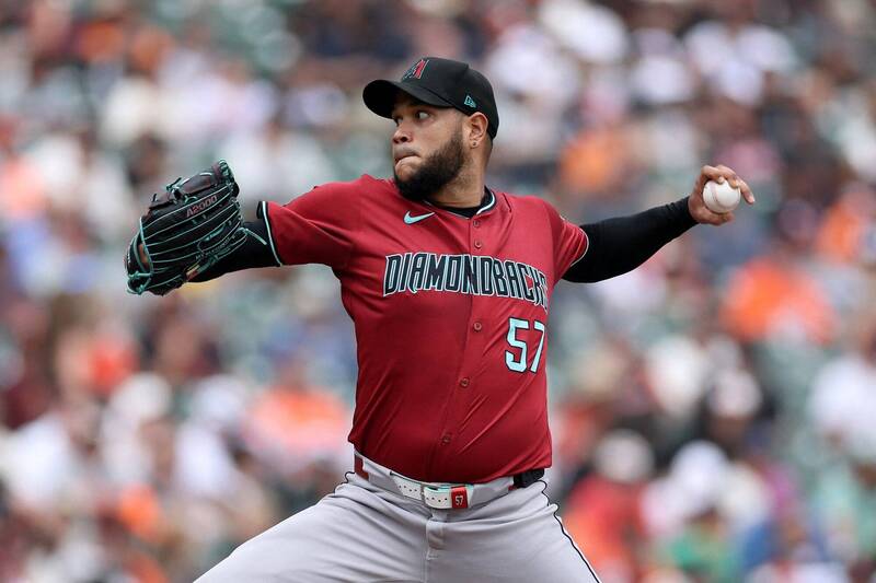 羅德里奎茲先發6.1局無失分，繳出優質先發。（法新社）