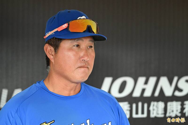 富邦悍將投手教練許銘傑。（資料照，記者陳逸寬攝）
