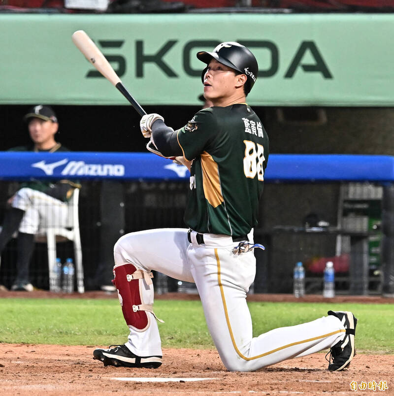 台鋼雄鷹藍寅倫。（資料照，記者陳志曲攝）