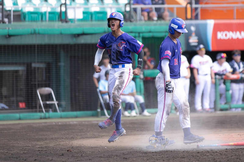 台灣隊得分。（棒協提供）